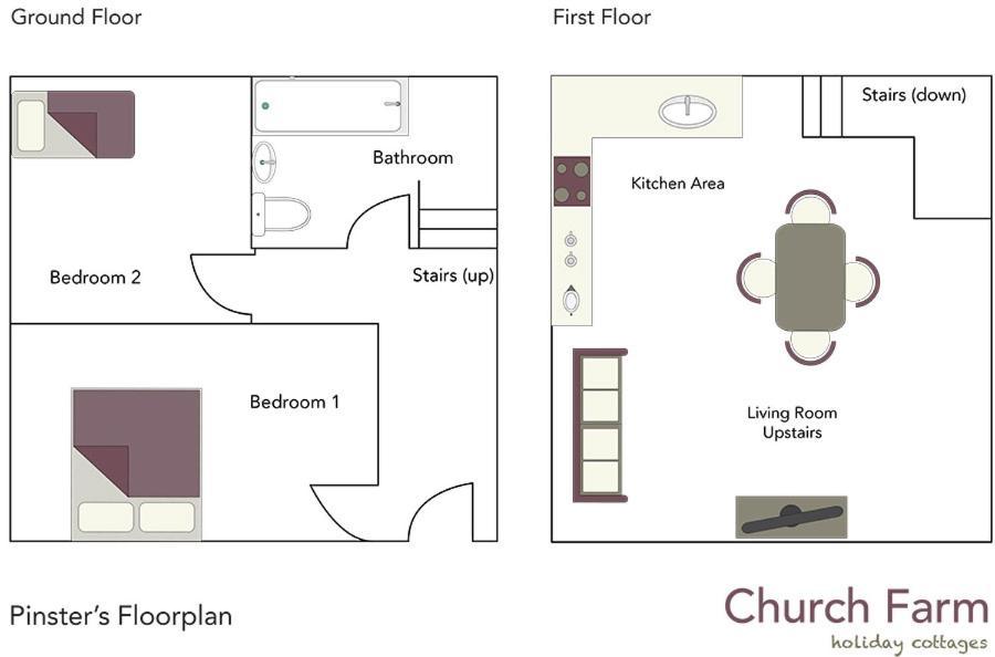 Church Farm Holiday Cottages - Pinster Cottage アッシュボーン エクステリア 写真